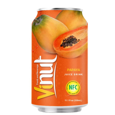 Nước Ép papaya Đóng Lon 330ml