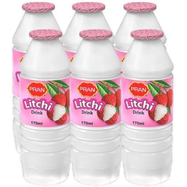 PRAN LITCHI DRINK 180ml x6