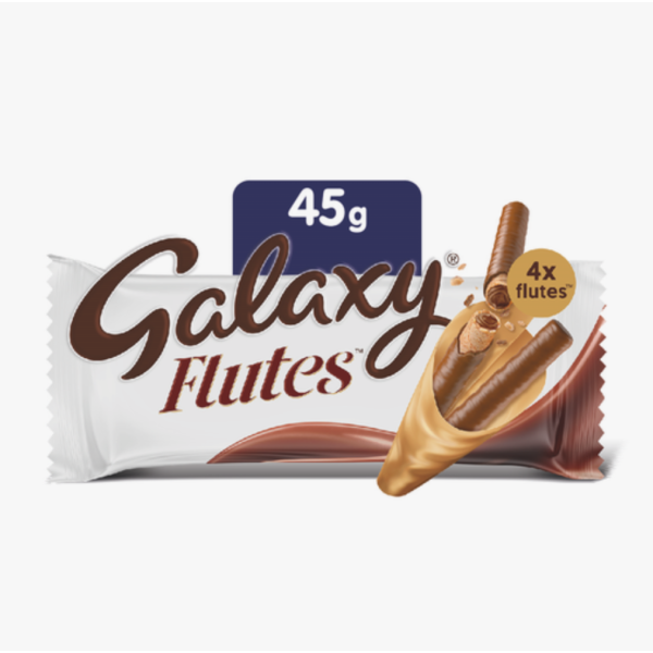 Galaxy Flutes 4 Finger Chocolate, 45g