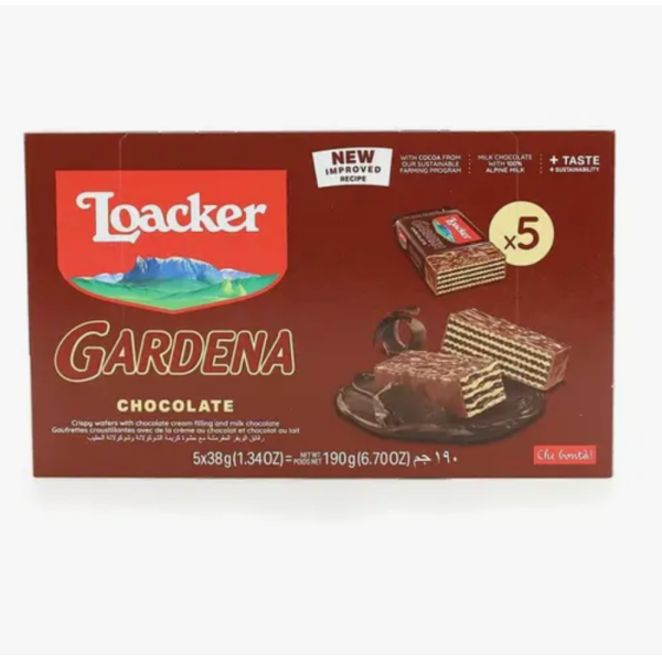 Loacker Gardena Chocolate 38g 4+1