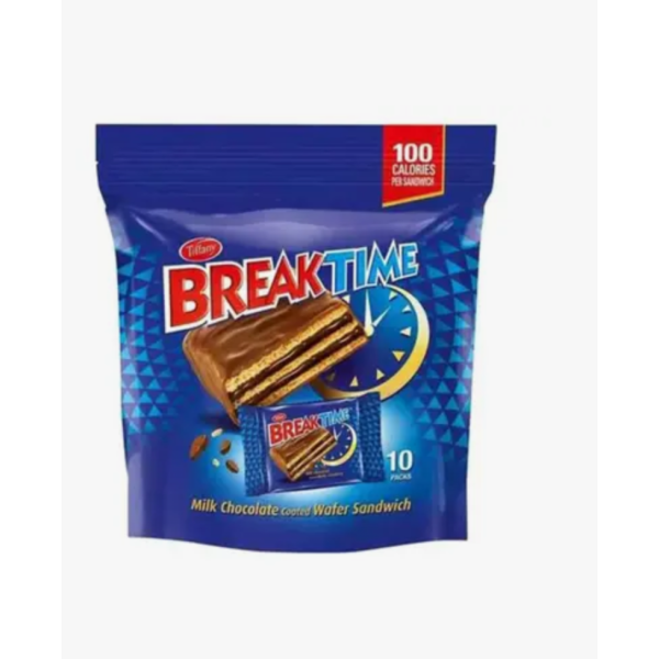 Tiffany Break Time Wafer Sandwich Covered in Milk Chocolate, 2 x 160g