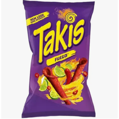 Takis Fuego Tortilla Chips Hot Chili & Lime, 35g