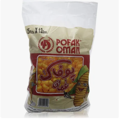 Bufak Oman Potato Chips Corn Flavour 12g x 25 Pack