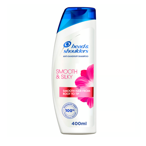 Head & Shoulders Smooth & Silky Anti-Dandruff Shampoo for Dry and Frizzy Hair 400 ml