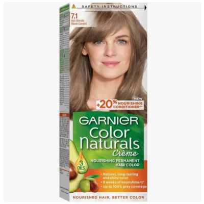 Garnier Color Naturals Hair Dye 7.1 Ash Blondeml