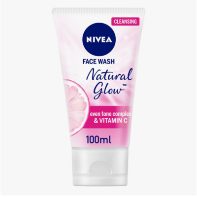 Nivea Natural Glow Face Wash, Even Tone Complex & Vitamin C, 100ml