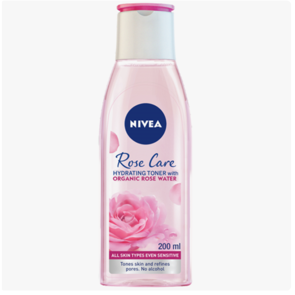 NIVEA Rose Care Facial Moisturizing Toner with Organic Rose Water, 200ml