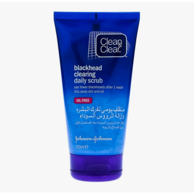 Clean & Clear Blackhead Clearing Daily Scrub, 150ml