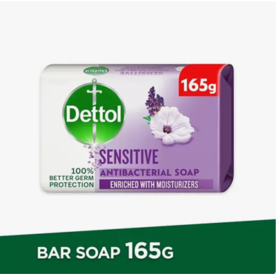 Dettol Antibacterial Soap Bar Lavender & White Musk, 165g