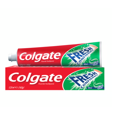 Colgate Fluoride Toothpaste Fresh Confidence Mint Gel 125 ml