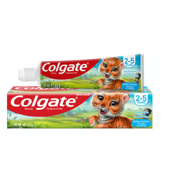 Colgate Toothpaste Anticavity For Kids 2-5 Years Bubble Fruit 65 g