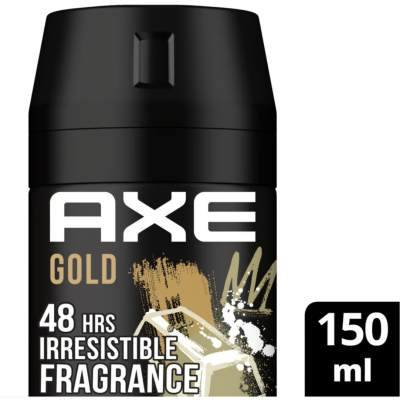 Axe Gold Body Spray for Men Oudwood & Dark Vanilla 150 ml