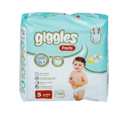 Giggles Baby Diaper Pants Junior Size 5 11-25 kg 24 pcs