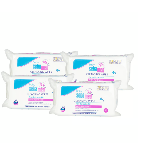 Sebamed Baby Cleansing Wipes 4 x 72 pcs