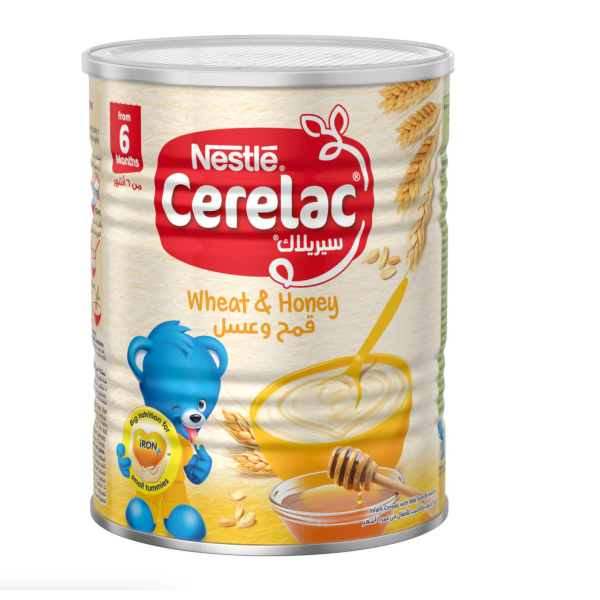 Nestle Cerelac Infant Cereals With Iron + Wheat & Honey From 6 Months 400 g