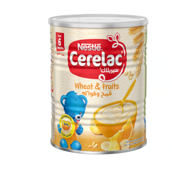 Nestle Cerelac Infant Cereals With Iron + Wheat & Fruits From 6 Months 400 g