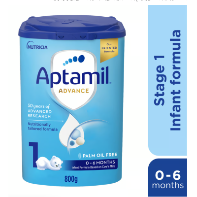 Aptamil Advance Junior Stage 3 Growing Up Formula Vanilla Flavour From 1-3 Years 400 g