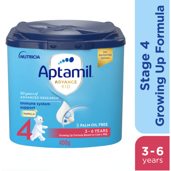 Aptamil Advance Kid Stage 4 Growing Up Formula Vanilla Flavour From 3-6 Years 400 g