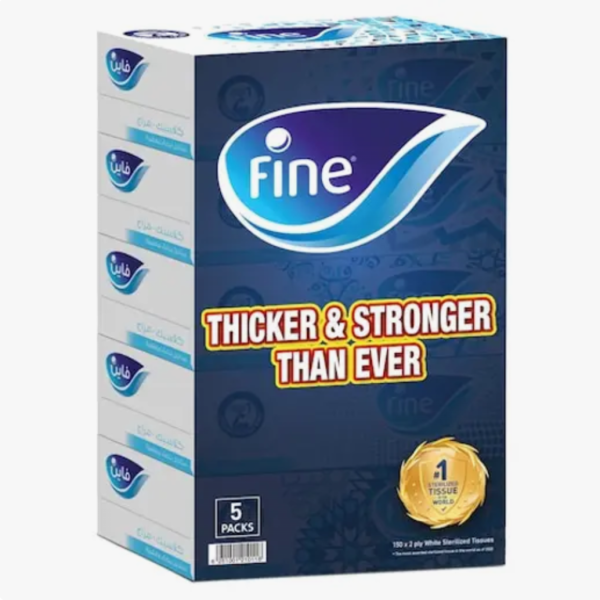 Fine Classic Facial Tissues 2 Ply 5+1 150 pcs