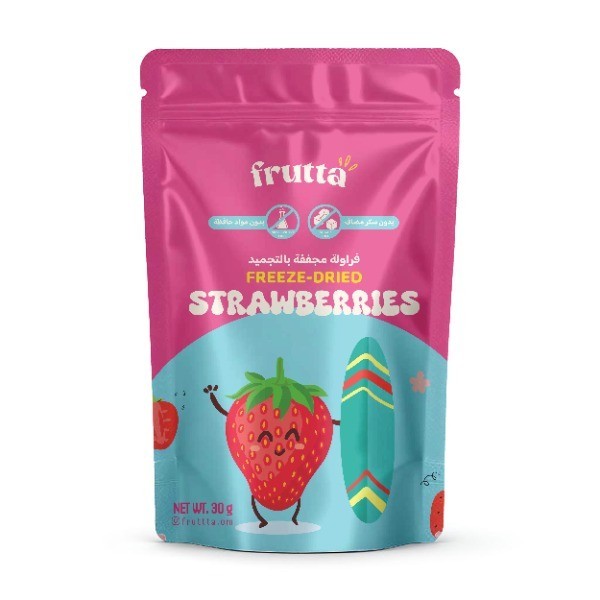 فواكة مجففة بالتبريد  فروتا (فراولة)