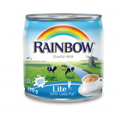 Rainbow Lite Evaporated Milk 48 x 170 g