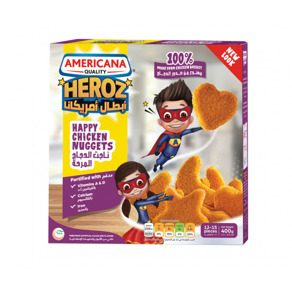 Americana Heroz Happy Chicken Nuggets 400 g