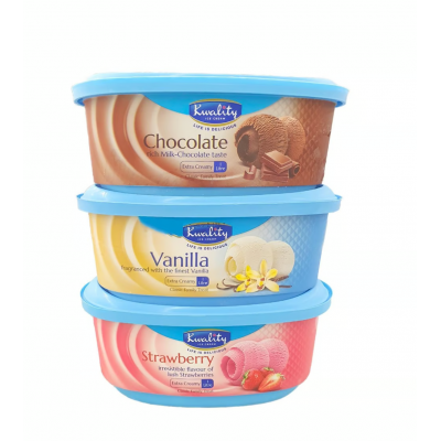 Kwality Ice Cream Assorted Value Pack 3 x 1 Litre