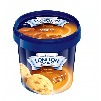 London Dairy Caramel Crunch Ice Cream 1 Litre