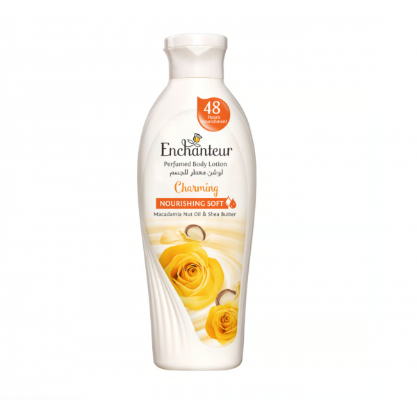 Enchanteur Nourishing Soft Charming Lotion with Macadamia Nut Oil and Shea Butter 250 ml