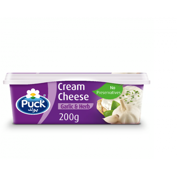 Puck Cream Cheese Garlic & Herbs Spread 200 g