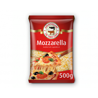 The Three Cows Mozzarella Shredded Cheese 500 g