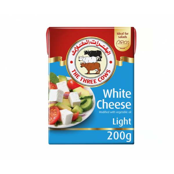 The Three Cows Light White Cheese 200 g