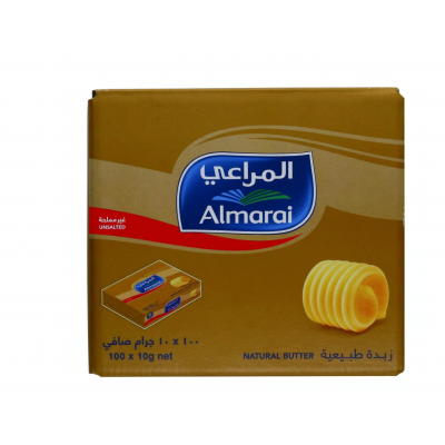 Almarai Natural Butter Unsalted 100 x 10g