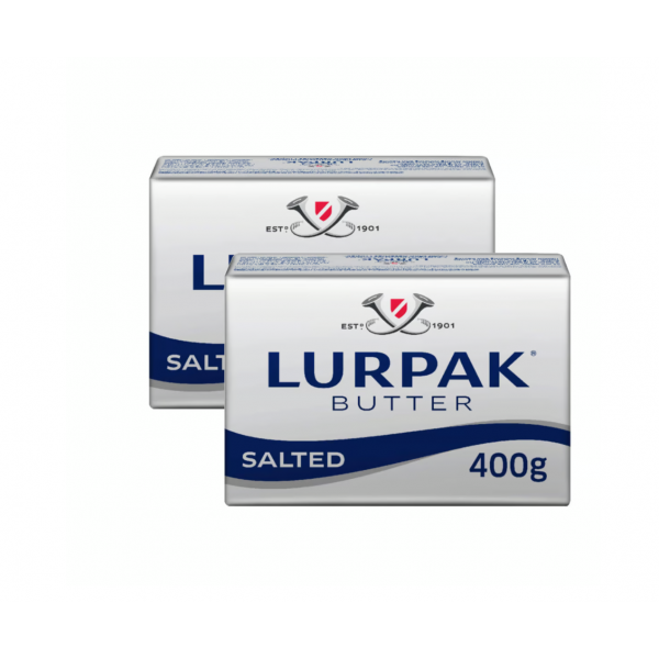 Lurpak Salted Butter 2 x 400 g